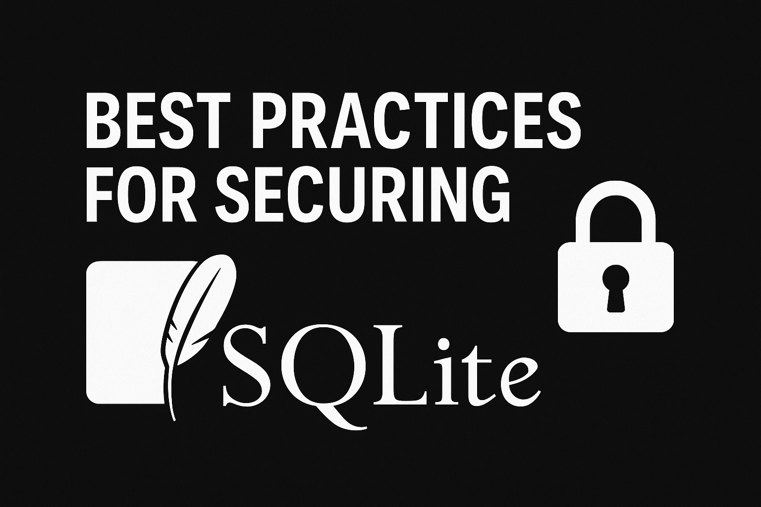 Best practices for securing SQLite