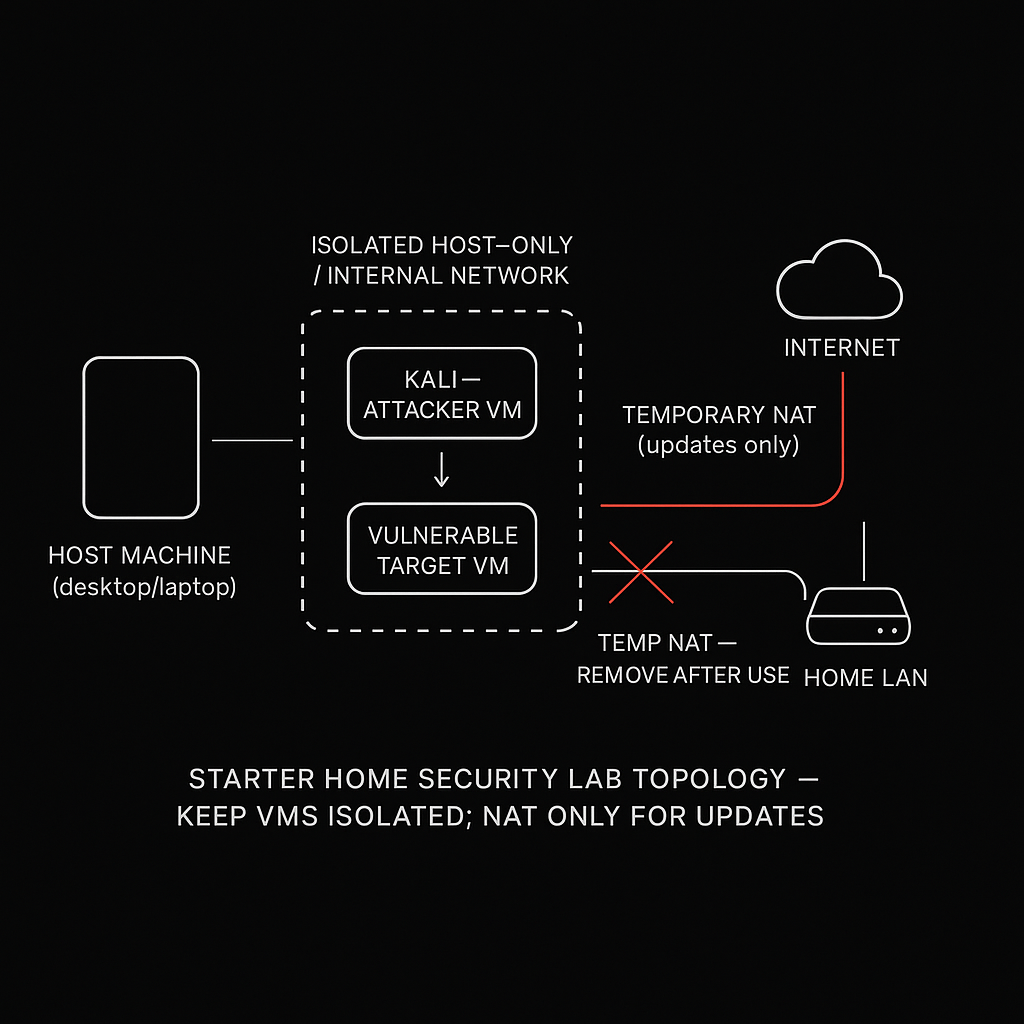 How to build a safe home security lab